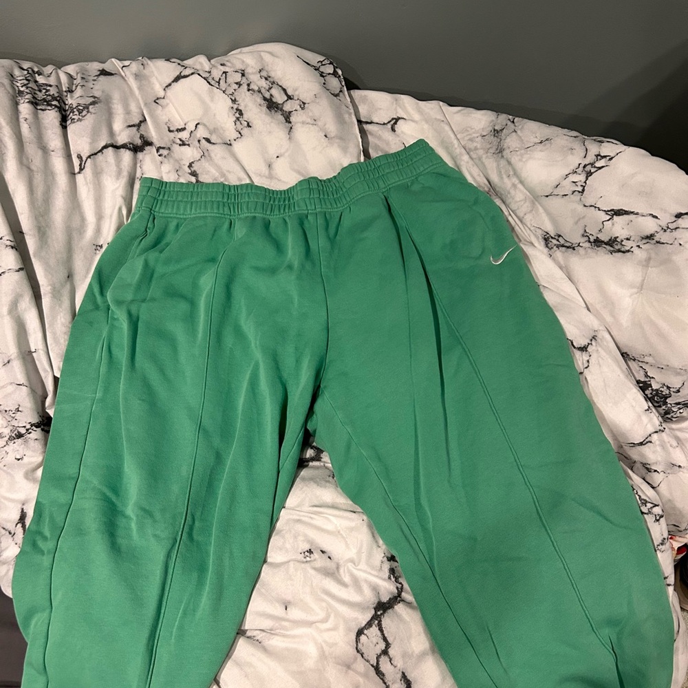 Nike Womens Plus Vibrant Green Joggers